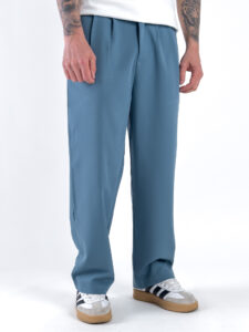 ESTASI Pantalone leggero gamba larga con elastico in vita YAMAL Carta da Zucchero2