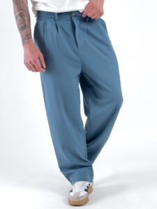 ESTASI Pantalone leggero gamba larga con elastico in vita YAMAL Carta da Zucchero3