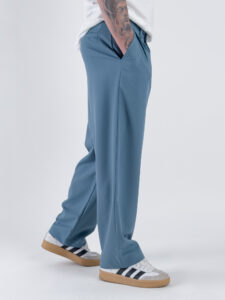 ESTASI Pantalone leggero gamba larga con elastico in vita YAMAL Carta da Zucchero4