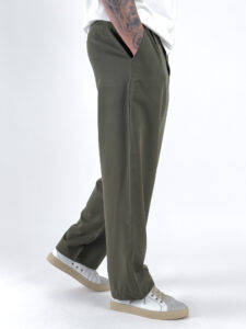 ESTASI Pantalone leggero gamba larga con elastico in vita YAMAL Salvia3