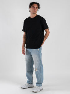 IMPERIAL Jeans WIDE STRAIGHT gamba ampia P860111008 Azzurro (4)