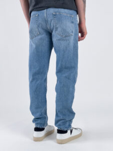IMPERIAL Jeans liscio cropped P860111001 Azzurro (3)