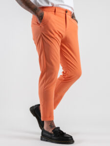 IMPERIAL Pantalone chinos da abito PWB0JEJ Arancio (4)