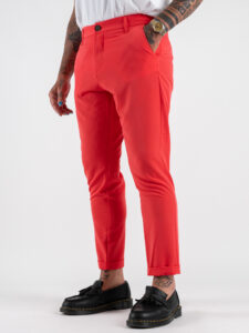 IMPERIAL Pantalone chinos da abito PWB0JRD Corallo (2)