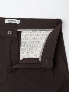 IMPERIAL Pantalone da abito baggy PD3MJBQ Moro (2)