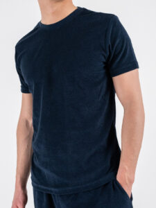 IMPURE t-shirt in spugna JOSHUA TOWC01 Blu (4)
