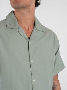 ONLY&SONS Camicia a mezza manica in cotone DILEM 22033778 Iceberg Green (5)