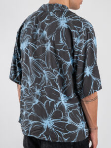 ONLY&SONS Camicia a mezza manica in fantasia floreale HARRIS 22032732 Grey (5)