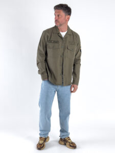 ONLY&SONS Camicia sportiva con patch militari ALBERTO 22034991 Dusty Olive