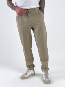 ONLY&SONS Pantalone crop in misto lino con coulisse in vita LEO 22025785 Chinchilla (5)