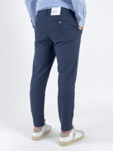 ONLY&SONS Pantalone crop in misto lino con coulisse in vita LEO 22025785 Dark Navy (3)