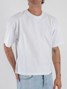 ONLY&SONS T-shirt basica over in cotone FRED CROP 22035811 Bright White (2)