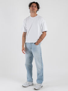 ONLY&SONS T-shirt basica over in cotone FRED CROP 22035811 Bright White (4)