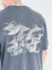 ONLY&SONS T-shirt over con stampa sul retro 22034349 JAPANESE Jet BlackMonster Je (2)