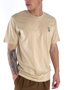 ONLY&SONS T-shirt regular con piccola stampa ricamata flower KEVIN 22034326 Irish Cream (3)