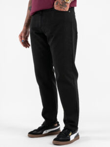 V2 Jeans regular con tasca sul retro in fantasia carpe koi JTCLS Nero (4)
