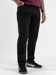 V2 Jeans regular con tasca sul retro in fantasia carpe koi JTCLS Nero (5)