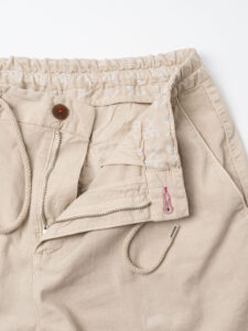 BERNA Bermuda con coulisse in misto lino 251144 Beige (1)