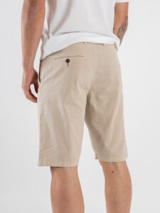 BERNA Bermuda con coulisse in misto lino 251144 Beige (1)