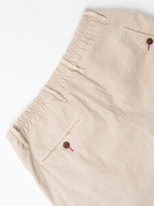 BERNA Bermuda con coulisse in misto lino 251144 Beige (3)