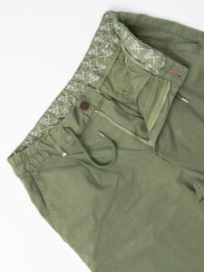 BERNA Bermuda con coulisse in misto lino 251144 Menta (2)