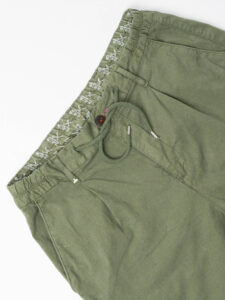 BERNA Bermuda con coulisse in misto lino 251144 Menta (3)