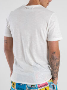 BERNA T-shirt in cotone con taschino stampa Tarocchi 251166 (1)