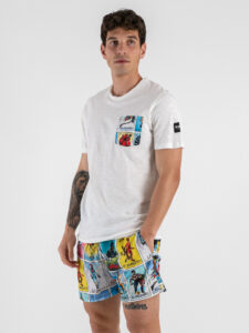 BERNA T-shirt in cotone con taschino stampa Tarocchi 251166 (2)
