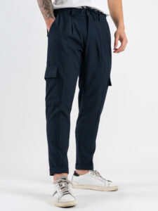 BLACKSUNDAY Abito con Giacca scollo a V + Pantalone tasconato SANTA FE Blu (10)