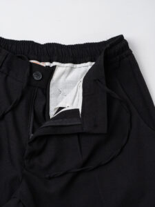 BLACKSUNDAY Abito con Giacca scollo a V + Pantalone tasconato SANTA FE Nero (1)