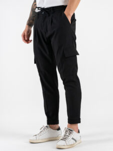 BLACKSUNDAY Abito con Giacca scollo a V + Pantalone tasconato SANTA FE Nero (2)