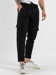 BLACKSUNDAY Abito con Giacca scollo a V + Pantalone tasconato SANTA FE Nero (3)