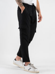 BLACKSUNDAY Abito con Giacca scollo a V + Pantalone tasconato SANTA FE Nero (4)