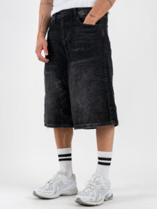 Bermuda baggy in jeans JD7975G Nero (2)