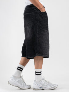 Bermuda baggy in jeans JD7975G Nero (4)