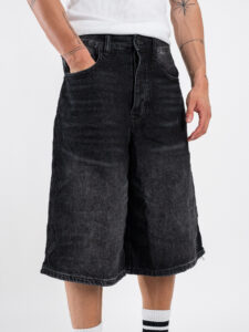 Bermuda baggy in jeans JD7975G Nero (6)