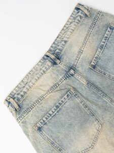 Bermuda baggy in jeans slavato AD8390 (1)
