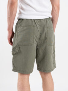 Bermuda con coulisse e tasconi laterali K8E25 Army Green (1)