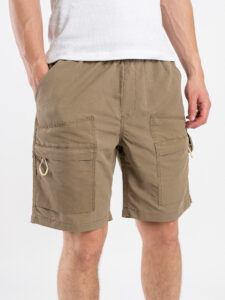 Bermuda con coulisse e tasconi laterali K8E25 Camel (2)