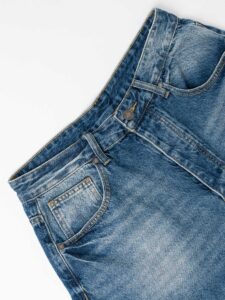 Bermuda work baggy in jeans slavato JD7974B Blu Denim (2)