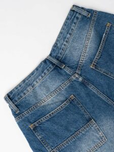 Bermuda work baggy in jeans slavato JD7974B Blu Denim (3)
