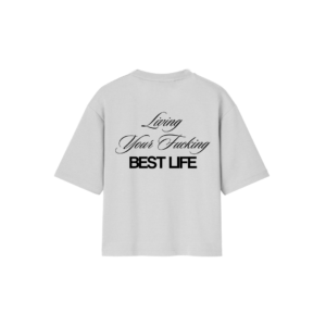 CHOOSE T-shirt Living your fucking Best life Bianca-Nera