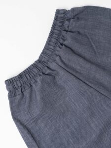 Coordinato con camicia a MM con colletto bianco + pantalone baggy fit FIA Piombo (1)