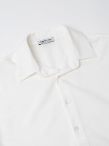 ESTASI Camicia manica lunga regular con colletto SANE’YAMAL Bianco