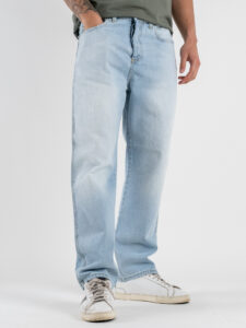 ESTASI Jeans liscio con gamba dritta ARTETA Azzurro Chiarissimo (4)