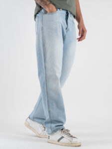 ESTASI Jeans liscio con gamba dritta ARTETA Azzurro Chiarissimo (5)