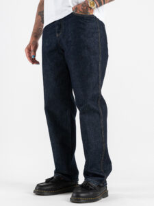 ESTASI Jeans liscio con gamba dritta ARTETA Blu scuro (6)