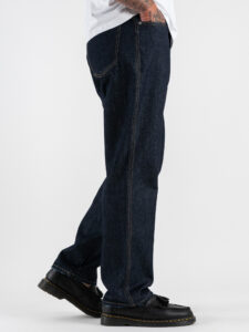 ESTASI Jeans liscio con gamba dritta ARTETA Blu scuro (9)