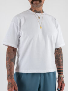 ESTASI T-shirt croppata LUNA Bianco (1)