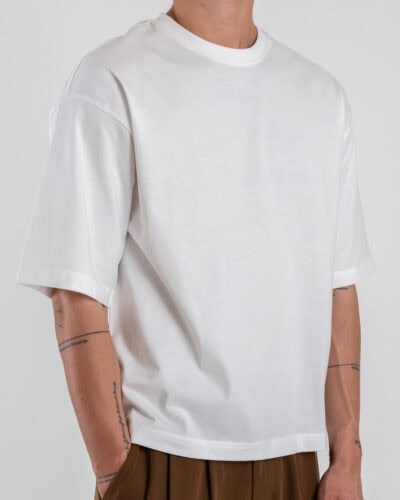 ESTASI T shirt croppata LUNA Bianco 4 1 Home